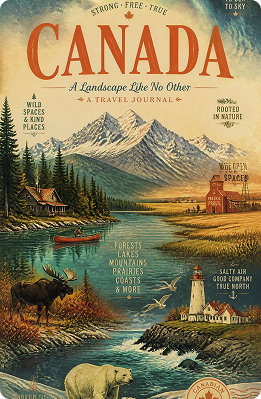 Canada: A Landscape Like No Other travel journal cover