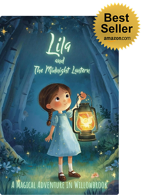 Lila and the Midnight Lantern book cover with best seller badge