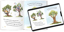 Formatted book interior in print and on a tablet